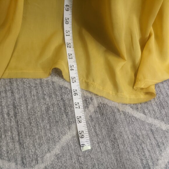 NWT Fashion Nova Mustard Colored Size Medium Backless Dress - Picture 13 of 16